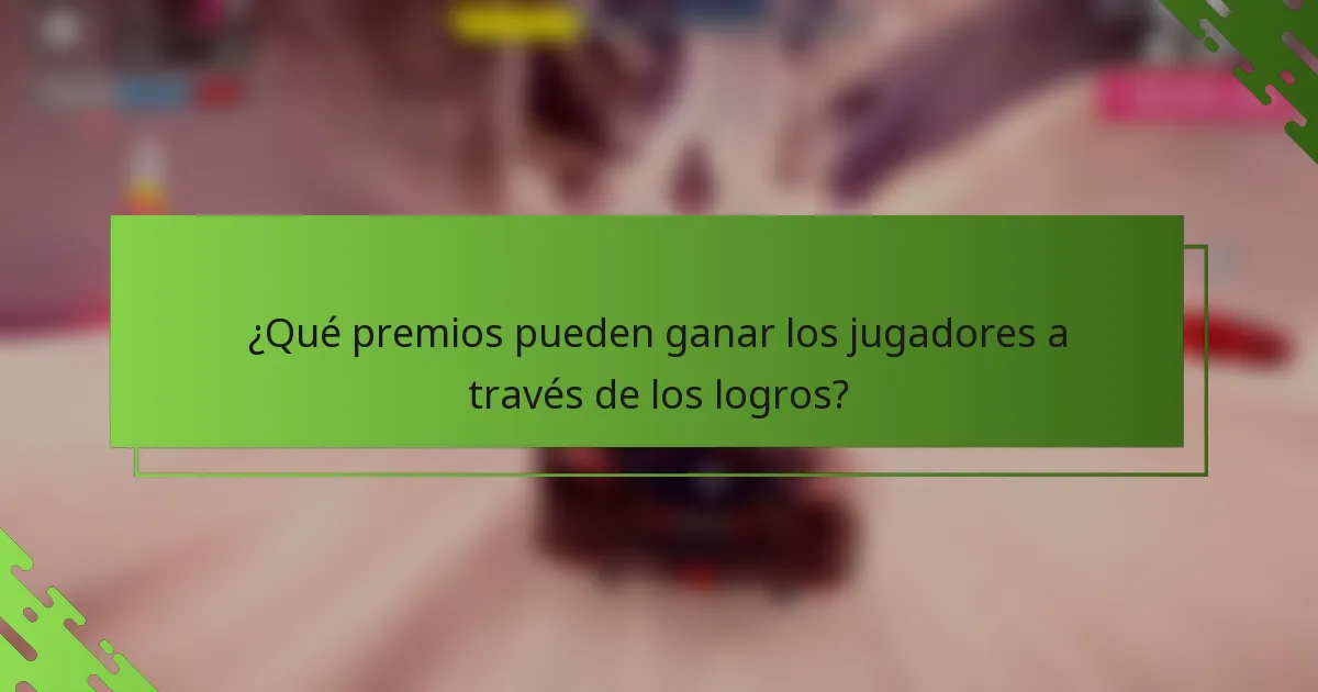 ¿Qué premios pueden ganar los jugadores a través de los logros?